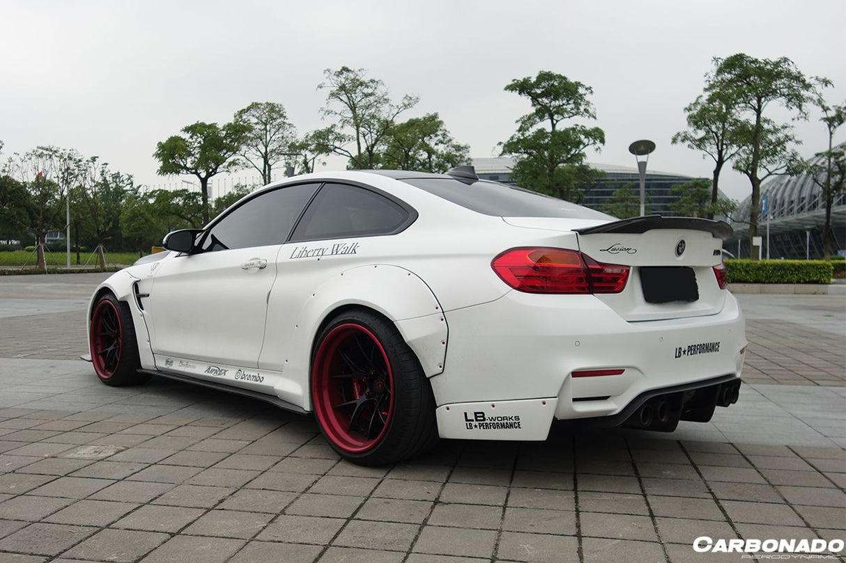 2014-2020 BMW F82  F83 M4 DE Style Carbon Fiber Rear Caps