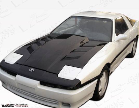 1986-1992 Toyota Supra 2 doors AMS Style Carbon Fiber Black Hood