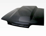 1987-1993 Ford Mustang 2 doors Cowl Induction Style Carbon Fiber Black Hood