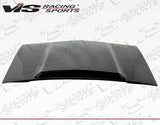1987-1993 Ford Mustang 2 doors Cowl Induction Style Carbon Fiber Black Hood