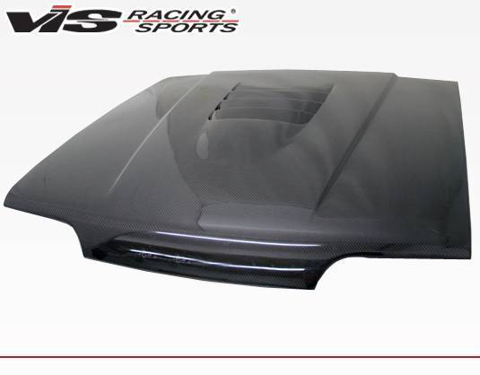 1987-1993 Ford Mustang 2 doors Cobra R 2000 Style Carbon Fiber Black Hood