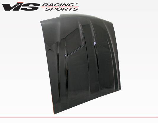 1987-1993 Ford Mustang 2 doors Stalker 2 Style Carbon Fiber Black Hood