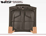 1987-1993 Ford Mustang 2 doors Stalker 2 Style Carbon Fiber Black Hood