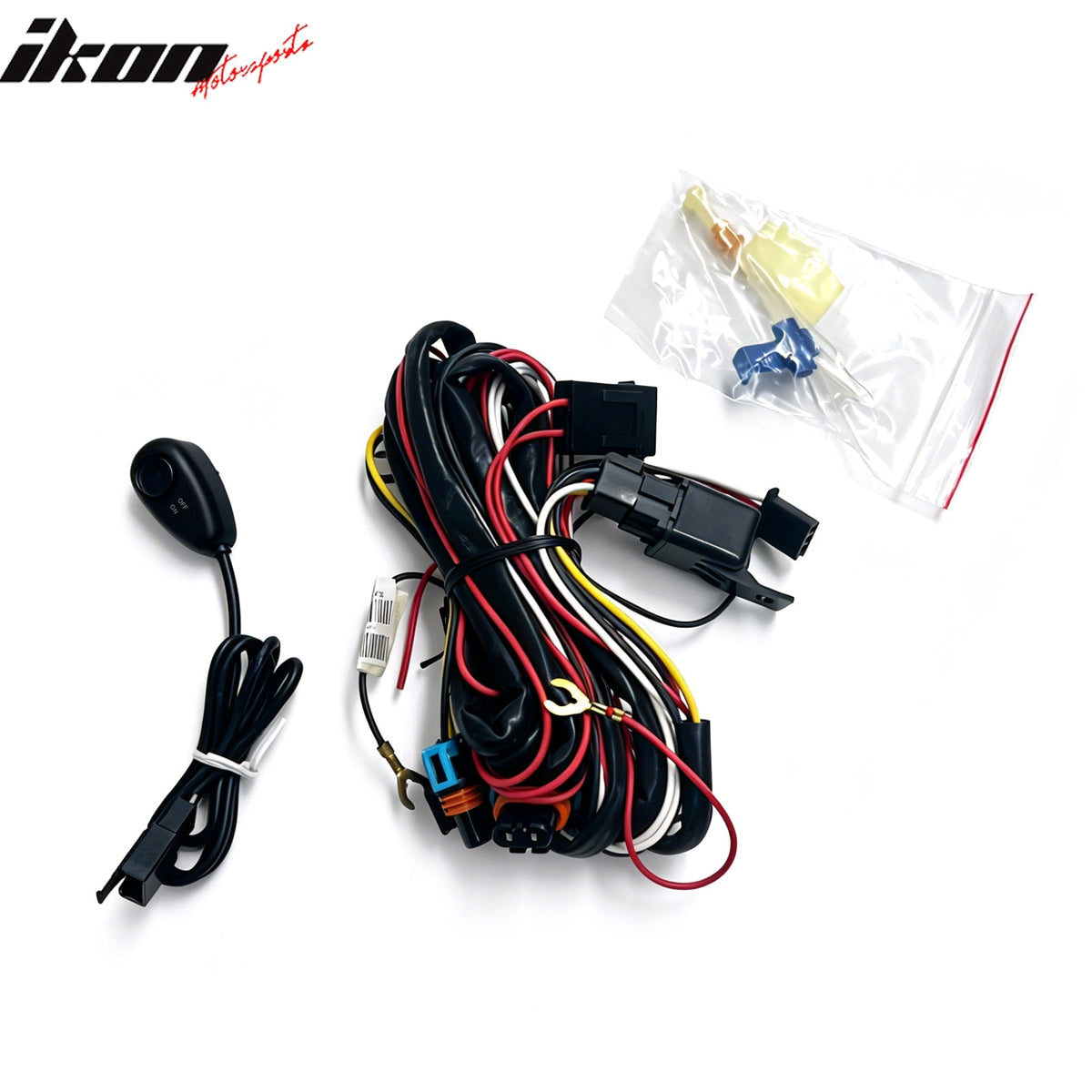 2001-2003 Ford Explorer Sport & 2001-2005 Explorer Sport Trac Front Bumper Driving Fog Lights Lamps Assembly Replacement W/Wiring Harness Clear Lens