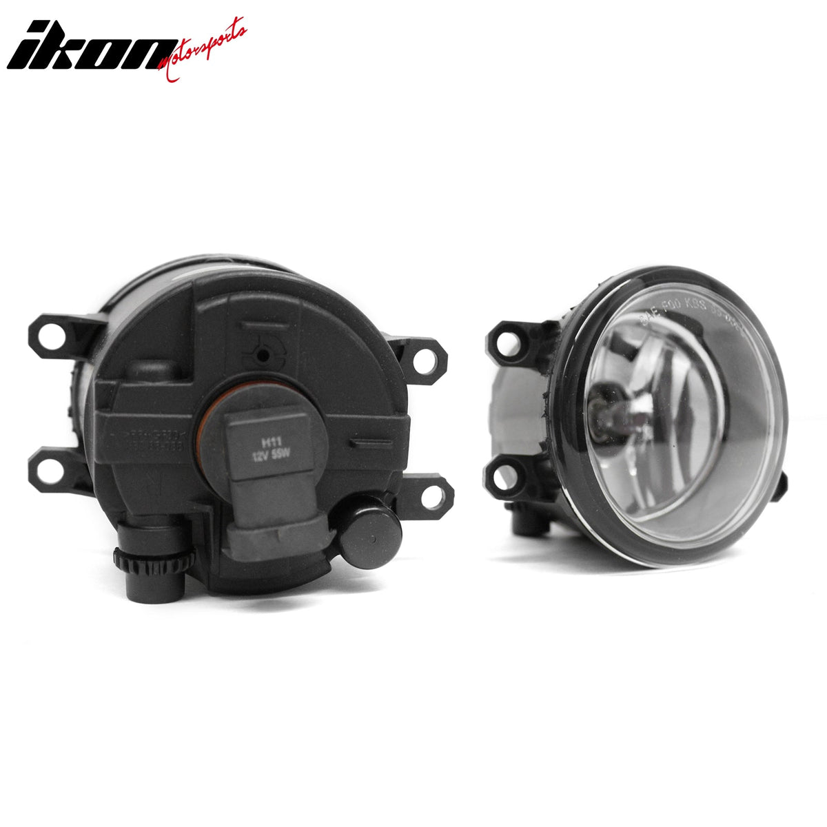 2007-2009 Toyota Camry 2PCS Right Left RH LH Front Bumper Driving Fog Lights Lamps Assembly Replacement Black Housing Clear Lens