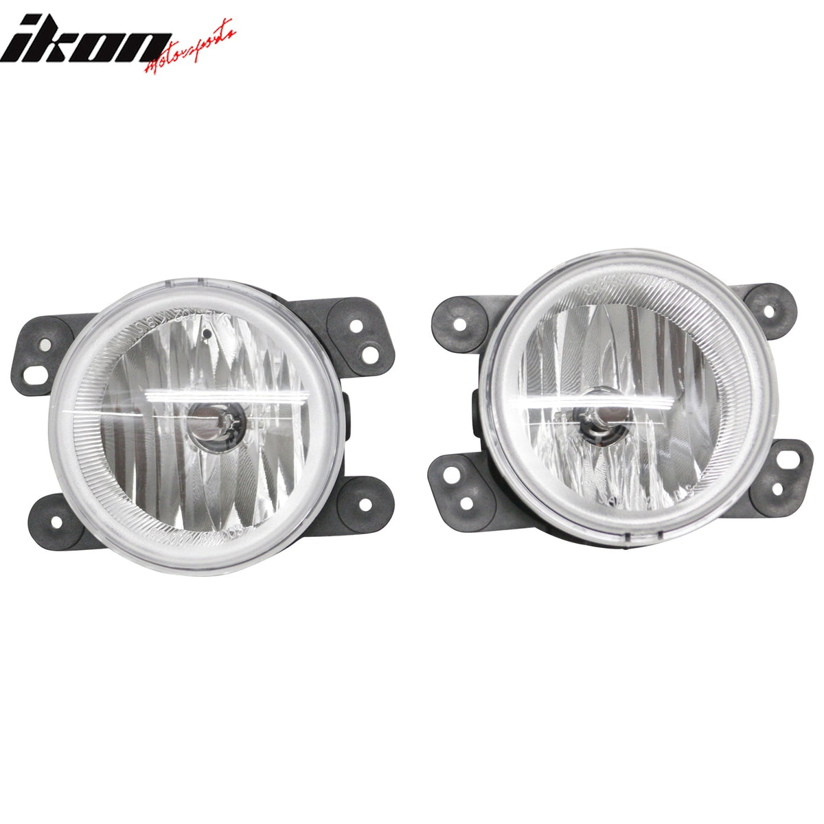 2005-2008 Dodge Magnum 2PCS Right Left RH LH Front Bumper Driving Fog Lights Lamps Assembly Replacement W/Black Housing Clear Lens