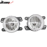 2005-2008 Dodge Magnum 2PCS Right Left RH LH Front Bumper Driving Fog Lights Lamps Assembly Replacement W/Black Housing Clear Lens