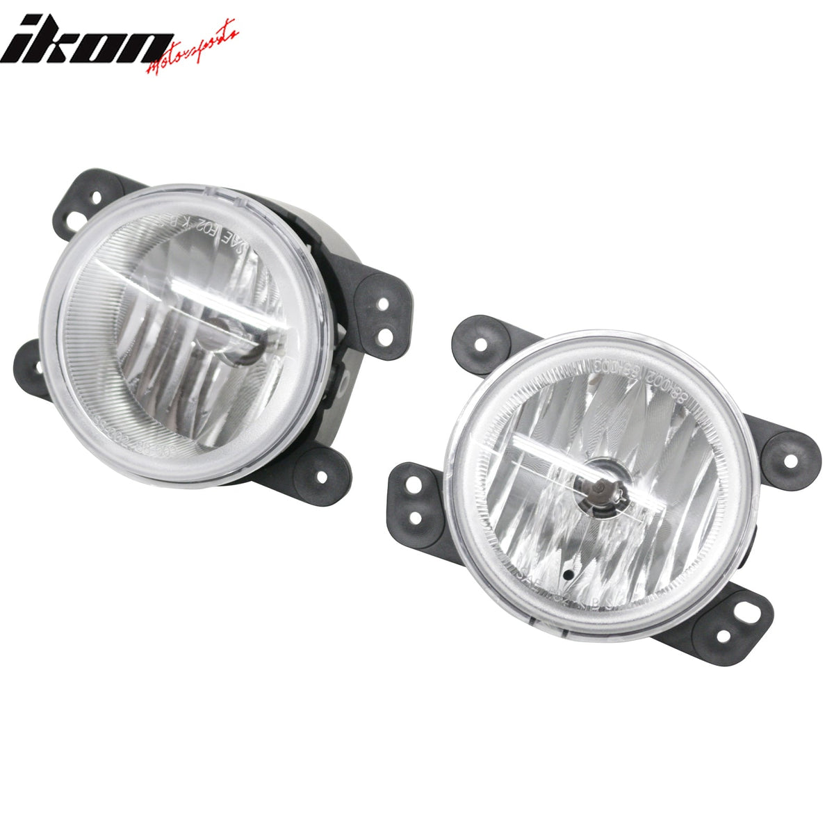 2005-2008 Dodge Magnum 2PCS Right Left RH LH Front Bumper Driving Fog Lights Lamps Assembly Replacement W/Black Housing Clear Lens