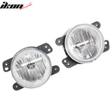 2005-2008 Dodge Magnum 2PCS Right Left RH LH Front Bumper Driving Fog Lights Lamps Assembly Replacement W/Black Housing Clear Lens