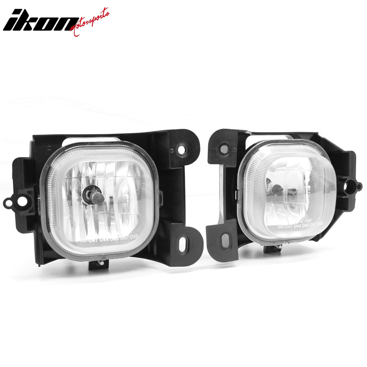 2004-2005 Ford Ranger 2PCS Right Left RH LH Front Bumper Driving Fog Lights Lamps Assembly Replacement W/Black Housing Clear Lens