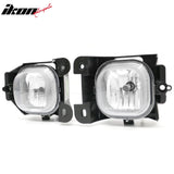 2004-2005 Ford Ranger 2PCS Right Left RH LH Front Bumper Driving Fog Lights Lamps Assembly Replacement W/Black Housing Clear Lens
