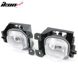 2004-2005 Ford Ranger 2PCS Right Left RH LH Front Bumper Driving Fog Lights Lamps Assembly Replacement W/Black Housing Clear Lens