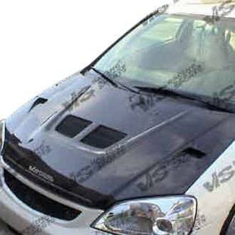 1988-1991 Honda CRX Hatchback EVO Style Carbon Fiber Black Hood