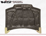 1988-1991 Honda CRX JDM Hatchback SIR Style Carbon Fiber Black Hood