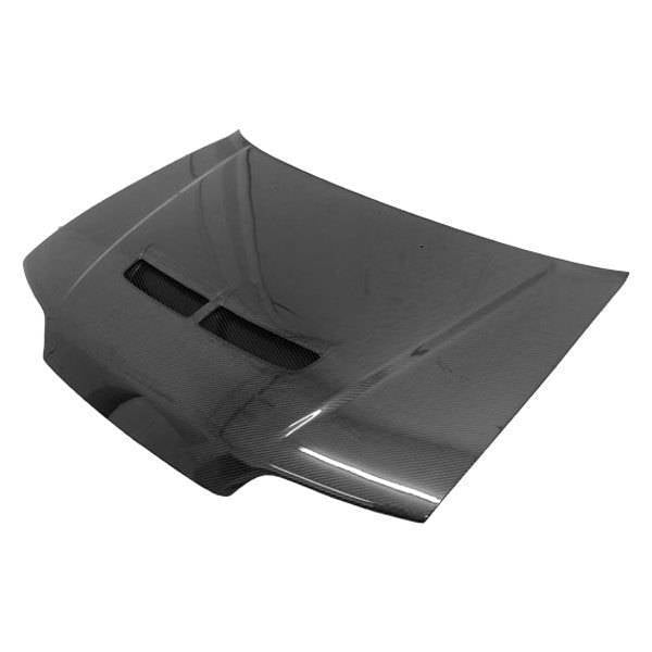 1988-1991 Honda CRX JDM Hatchback TECHNO R Style Carbon Fiber Black Hood