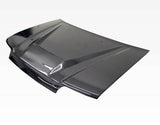 1988-1991 Honda Civic 4 doors INVADER Style Carbon Fiber Black Hood