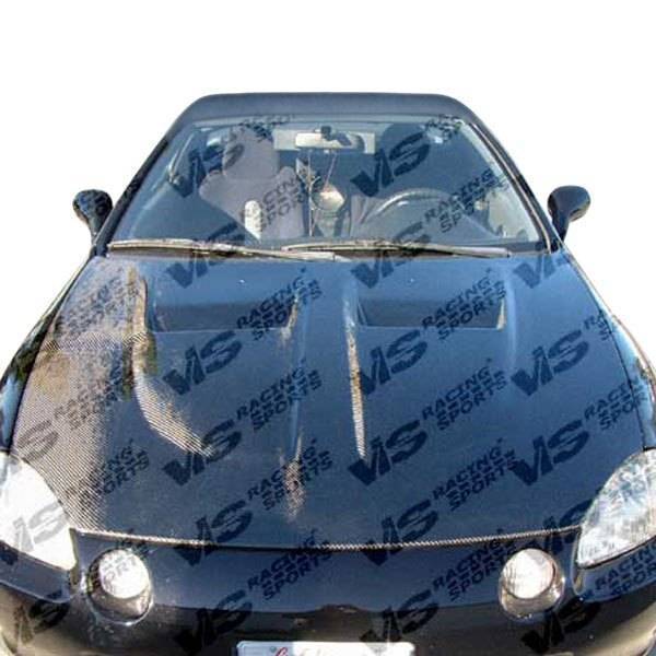 1988-1991 Honda Civic Hatchback XTREME GT Style Carbon Fiber Black Hood