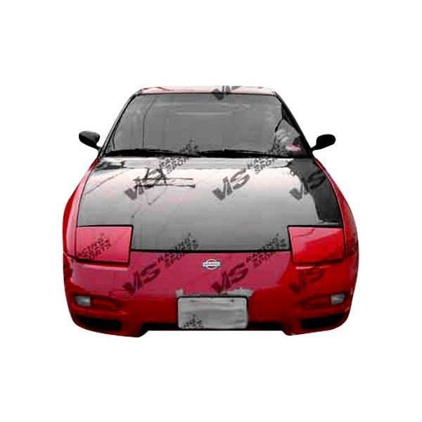 1989-1994 Nissan 240SX Hatchback 2 doors OEM Style Carbon Fiber Black Hood
