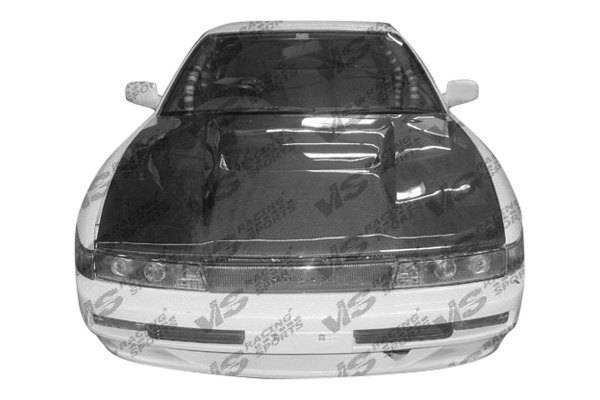 1989-1994 Nissan S13 2 doors INVADER Style Carbon Fiber Black Hood