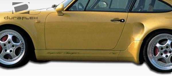 1989-1994 Porsche 964 Duraflex Turbo Look Side Skirts Rocker Panels - 2 Piece