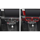 2024+ S650 Mustang Real Carbon Fiber Dash Center AC Vents Trim Overlays