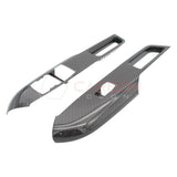Real Carbon Fiber Window Switch Control Trim Covers V2 for 2024+ Ford Mustang