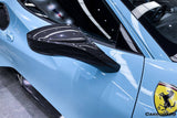 2015-2020 Ferrari Carbon Fiber Mirror House with Base Replacement Carbonado (OE) | Fits: F8, 488, Pista