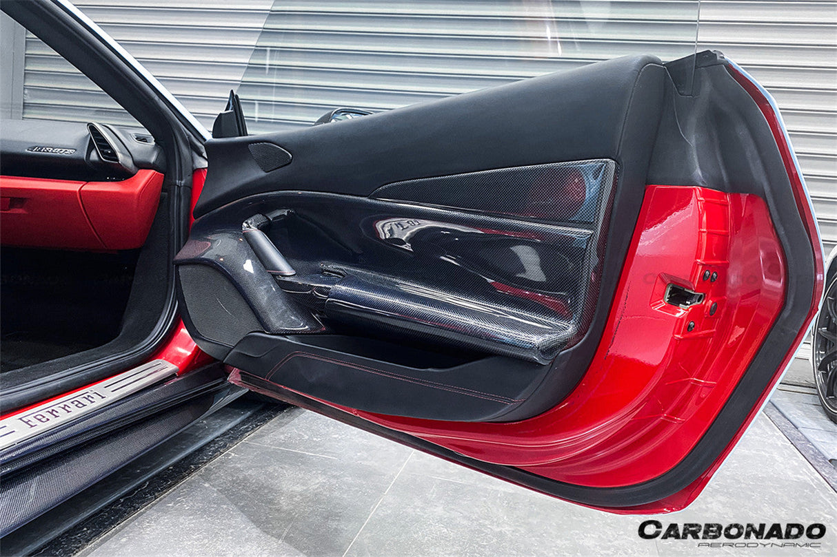 2015-2020 Ferrari 488 GTB Spider Carbon Fiber Door Panel Interior
