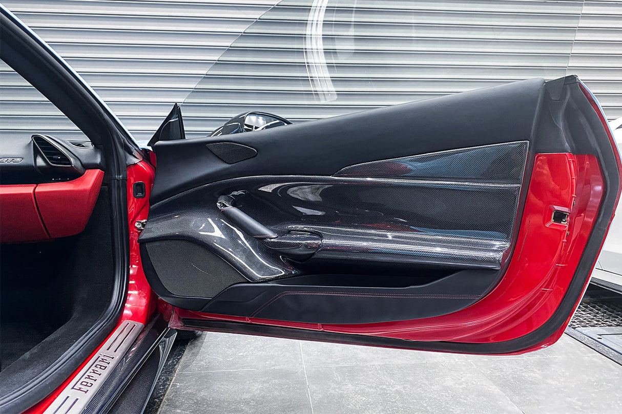 2015-2020 Ferrari 488 GTB Spider Carbon Fiber Door Panel Interior