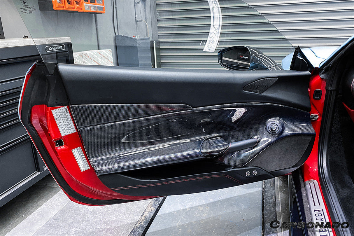 2015-2020 Ferrari 488 GTB Spider Carbon Fiber Door Panel Interior