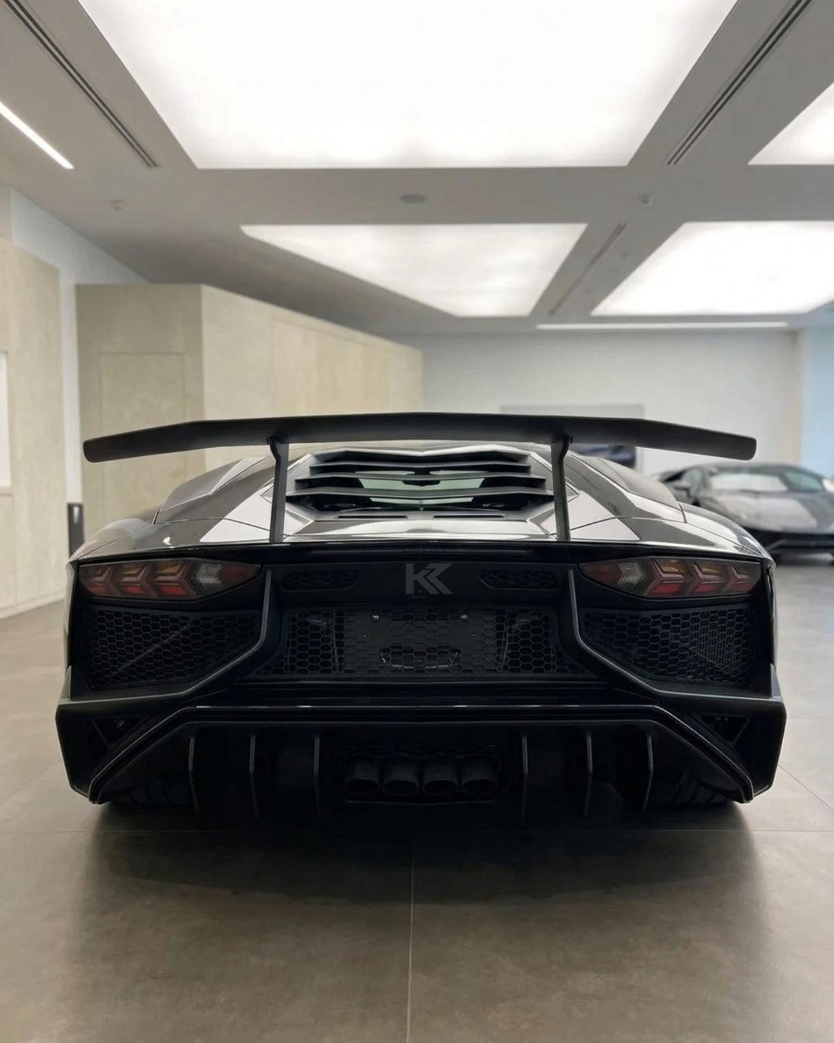 2011–2022 Lamborghini Aventador SV Style Double-Deck Rear Wing Spoiler – Dry Carbon Fiber