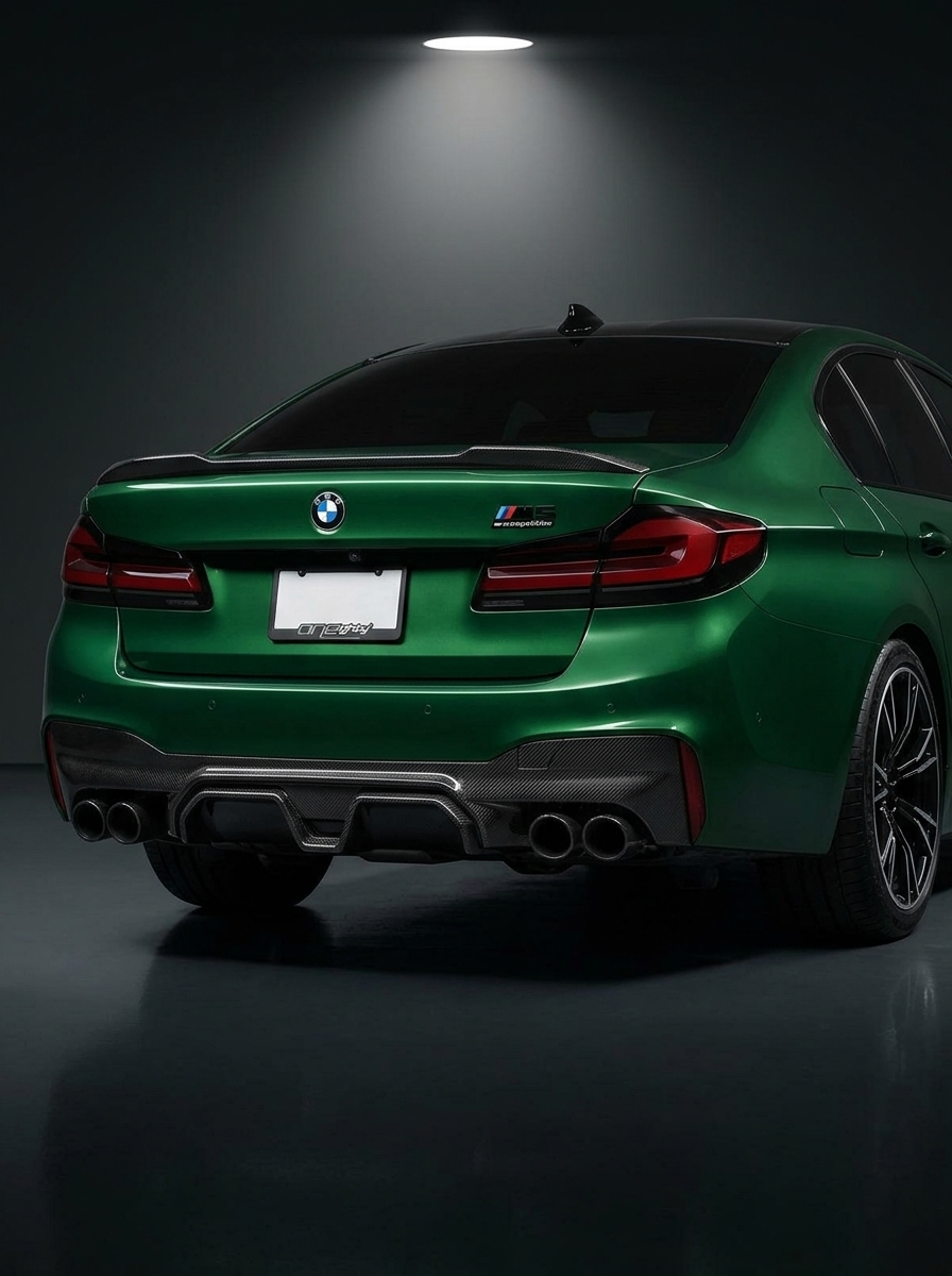BMW 5 Series F90 M5 CS Style Carbon Fiber Rear Diffuser (2020+)