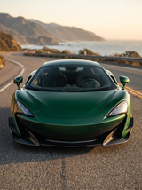 2015-2019 McLaren 540C 570S 600LT Polished Front Bumper Lip Splitter - Dry Carbon Fiber