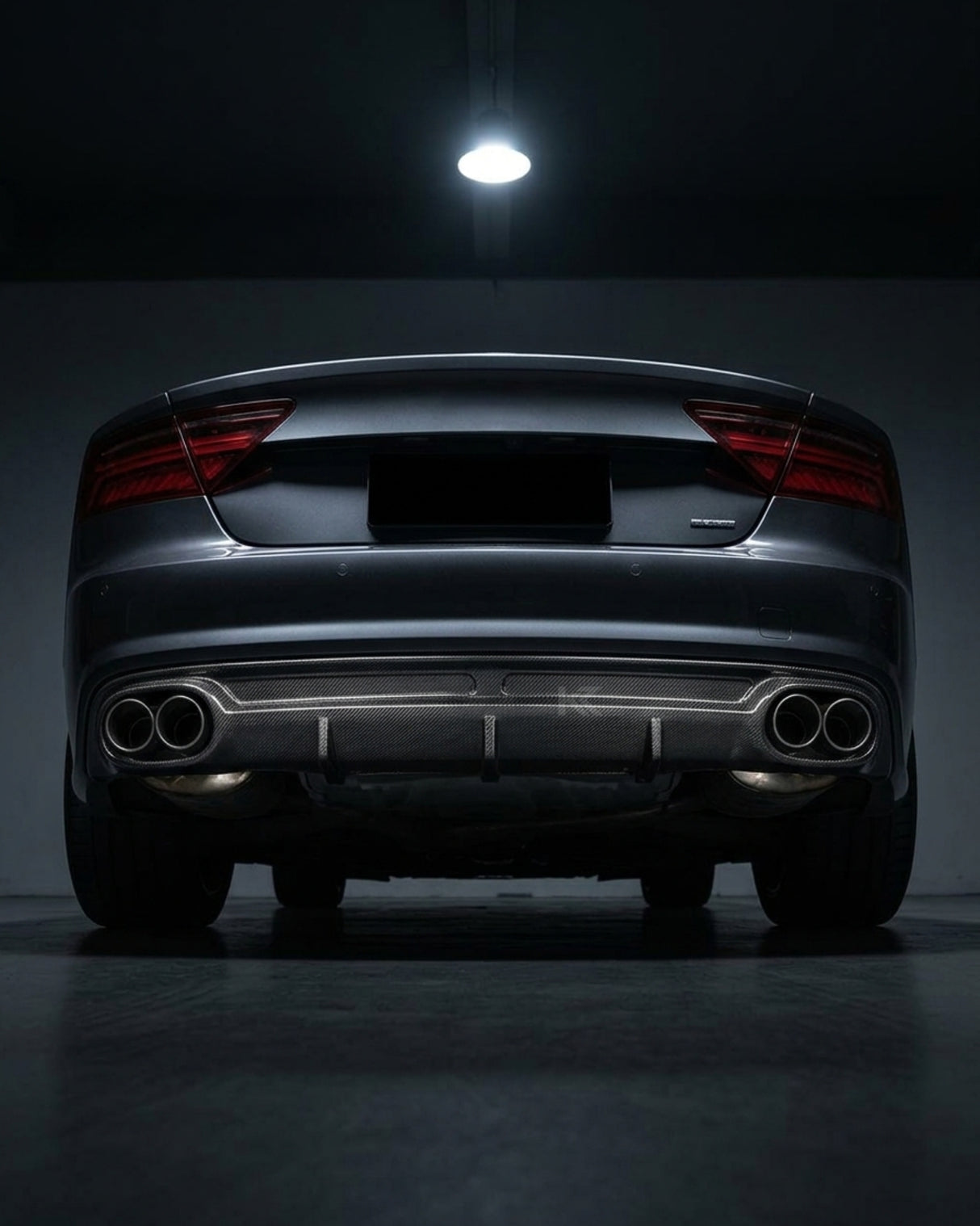 2013–2016 Audi A7 S-Line C7 Sportback Rear Bumper Diffuser – Carbon Fiber