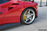2015-2020 Ferrari 488 GTB Spier OE Style Carbon Fiber Side Skirts