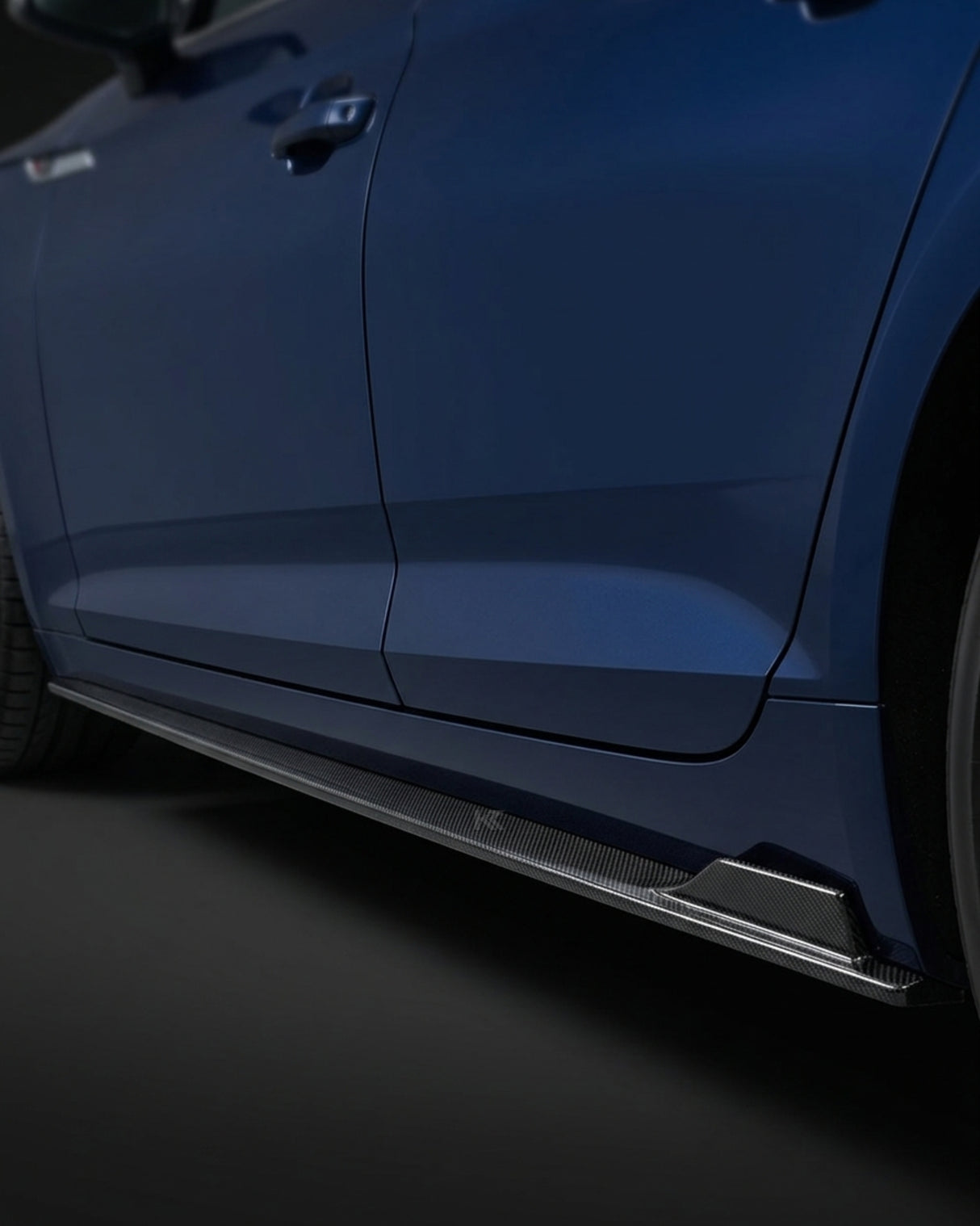 2017–2019 Audi A5 S-Line / S5 B9 Sportback Side Skirt Extensions – Carbon Fiber