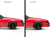 Speedform Fixed Black Antenna; 8-Inch (79-93 Mustang)
