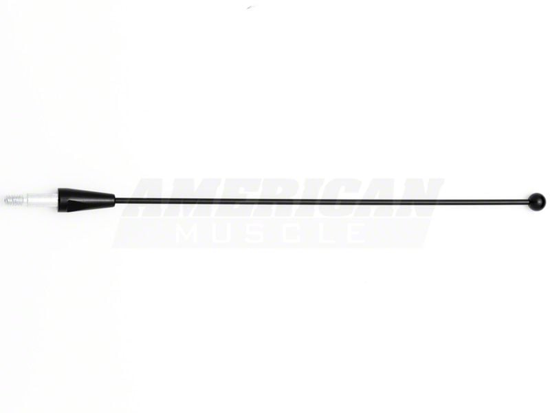 Speedform Fixed Black Antenna; 8-Inch (79-93 Mustang)