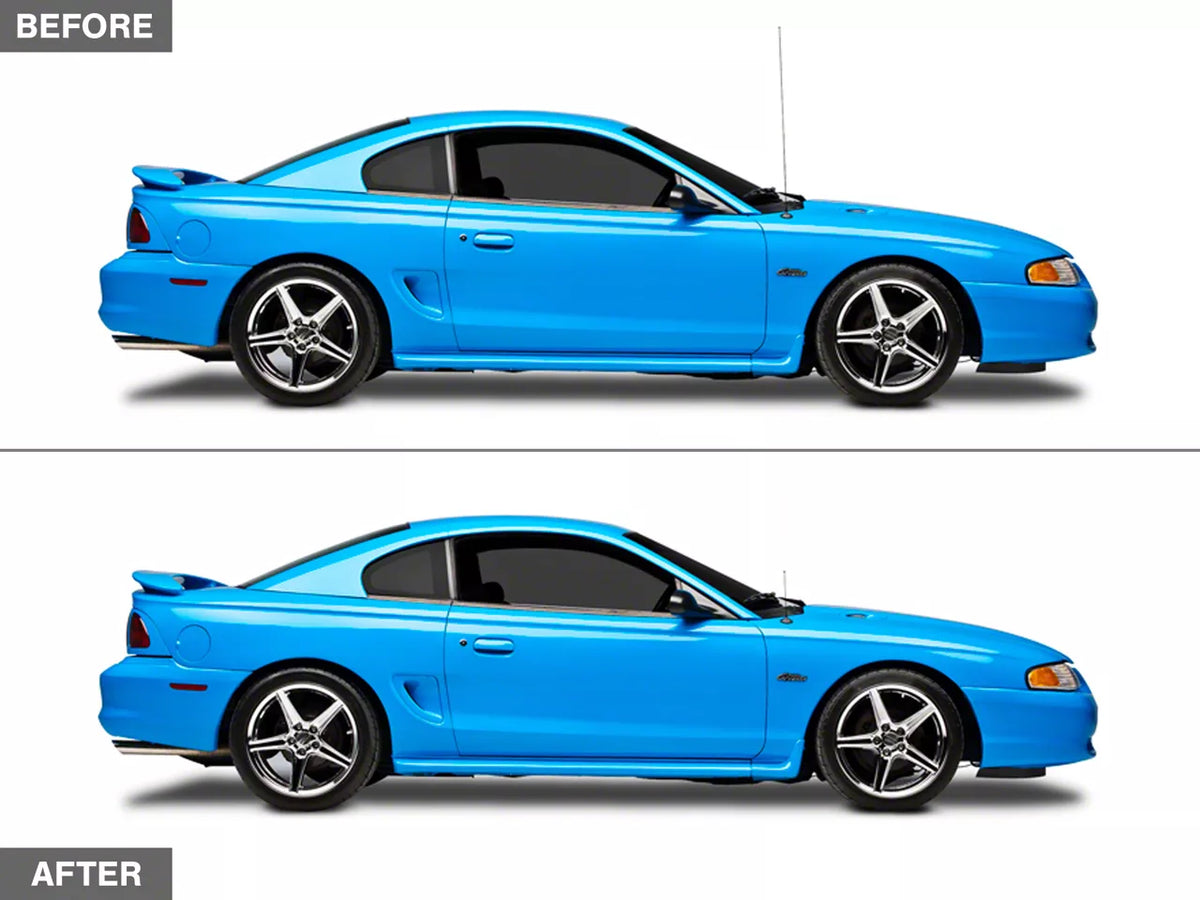 Speedform Fixed Black Antenna; 8-Inch (94-04 Mustang)