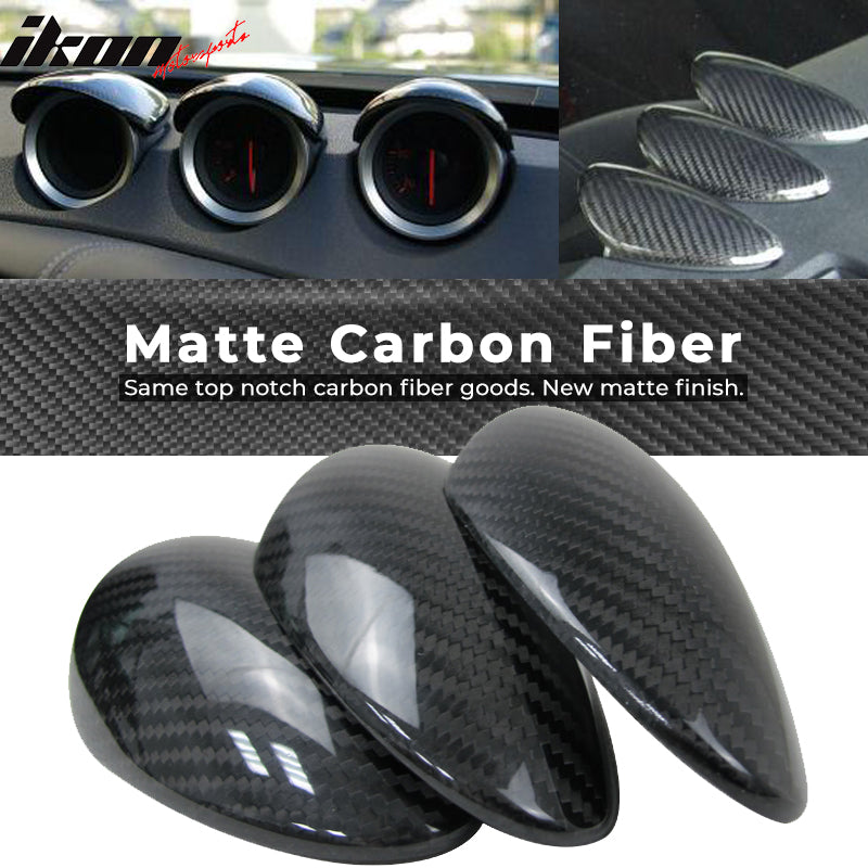 2009-2020 Nissan 370Z Front Center Dush Gauge Cover Pod Carbon Fiber
