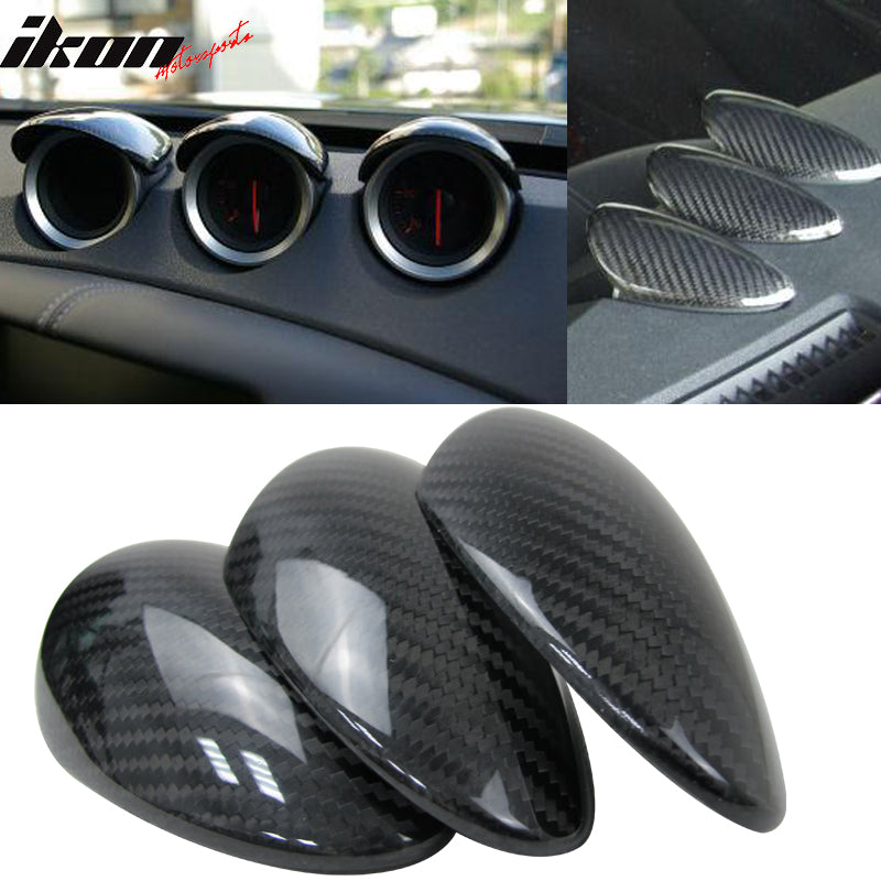 2009-2020 Nissan 370Z Front Center Dush Gauge Cover Pod Carbon Fiber