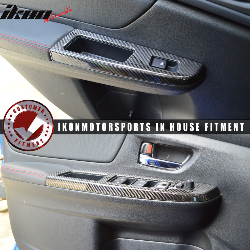 2015-2021 Subaru WRX STI Window Switch Panel Cover Trim Carbon Fiber