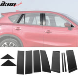 2012-2016 Mazda CX-5 Door Carbon Fiber CF 10PCS Pillar Post Cover Trim
