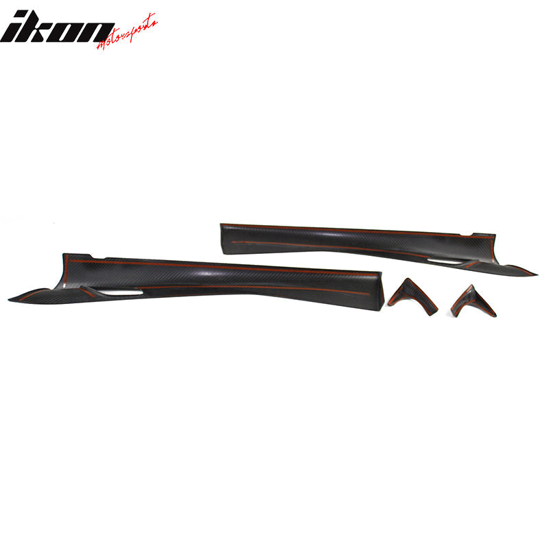 2016-2025 Mazda MX-5 Miata Carbon Fiber 4PCS Interior Door Panel Trim