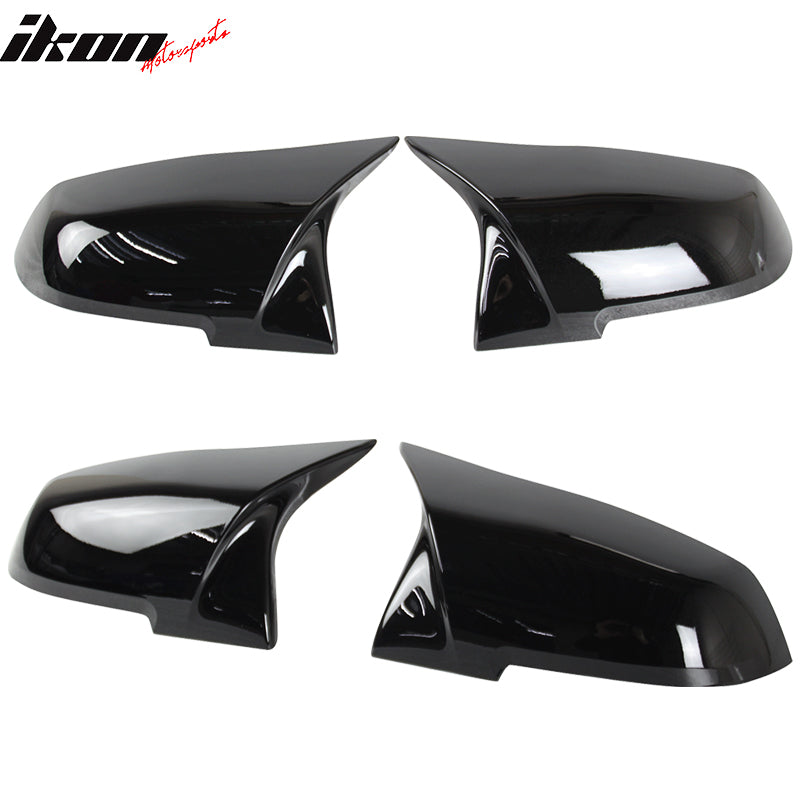 Fits BMW E84 F20 F22 F32 F33 Pair M4 Glossy Black Mirror Covers