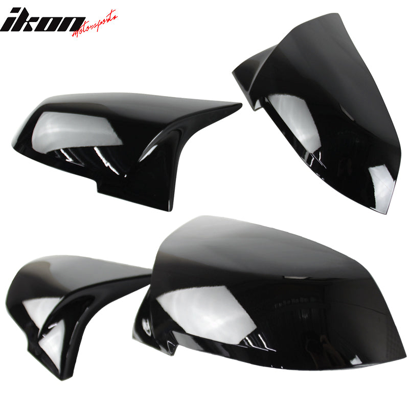 Fits BMW E84 F20 F22 F32 F33 Pair M4 Glossy Black Mirror Covers