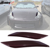 2003-2008 Nissan 350Z 2Dr Headlight Eyelids Eyebrows Cover ABS
