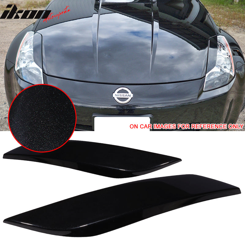 2003-2008 Nissan 350Z 2Dr Headlight Eyelids Eyebrows Cover ABS