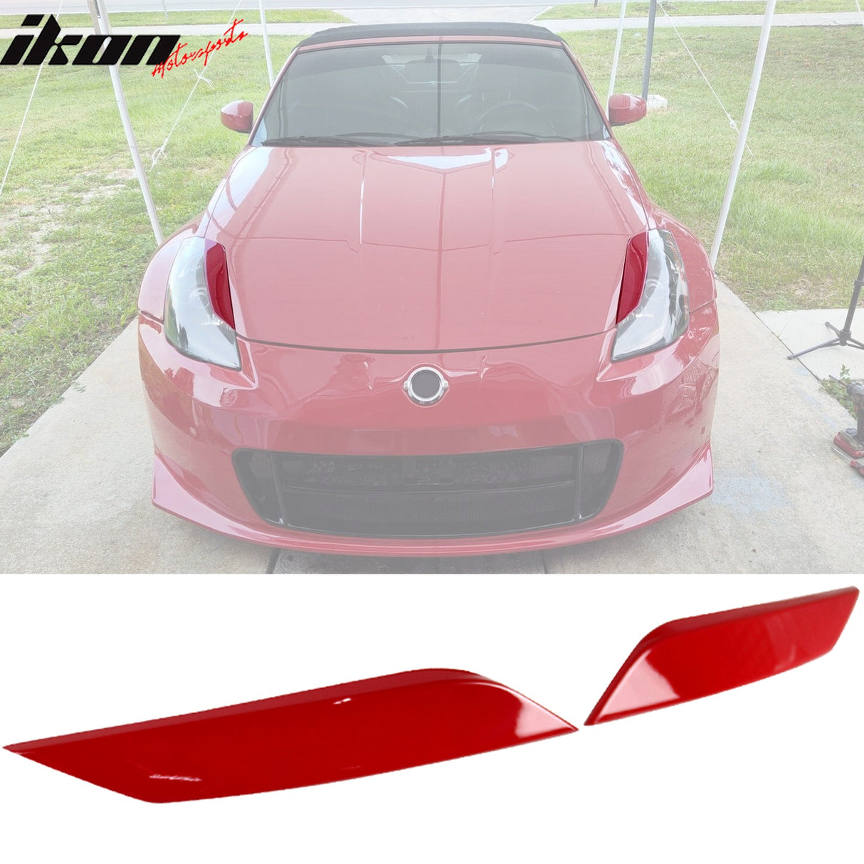 2003-2008 Nissan 350Z 2Dr Headlight Eyelids Eyebrows Cover ABS