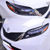 2011-2017 Toyota Sienna Headlight Eyelids Eyebrows Cover ABS